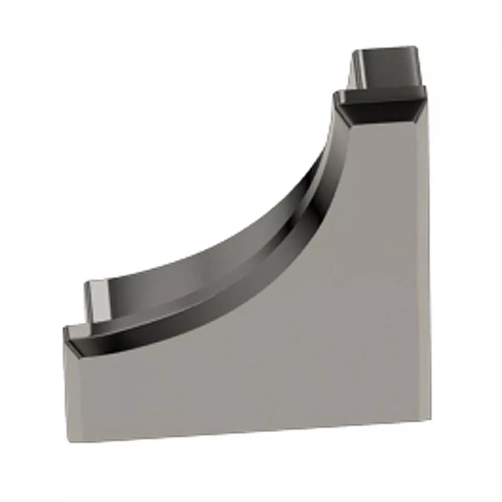 Schluter Dilex-Ahk End Cap Aluminum Polish Nickel