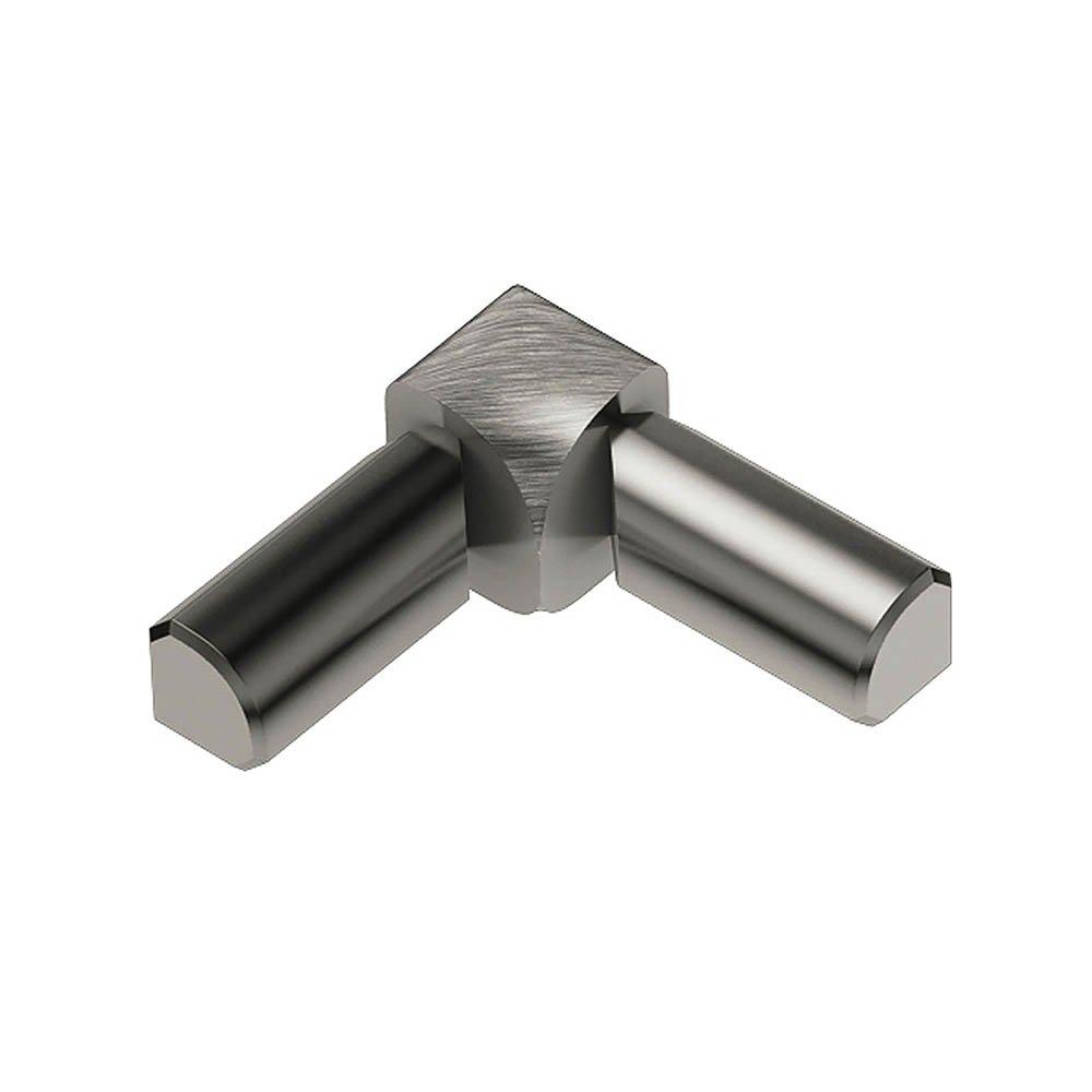 Schluter Rondec 2-Leg In Corner 3/8in. Aluminum Brush Nickel