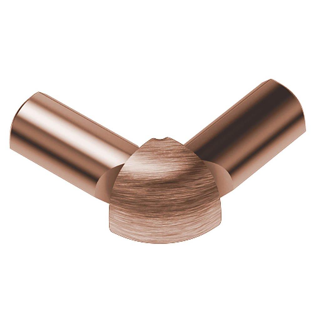 Schluter Rondec 2-Leg Out Corner 5/16in. Aluminum Brush Copper