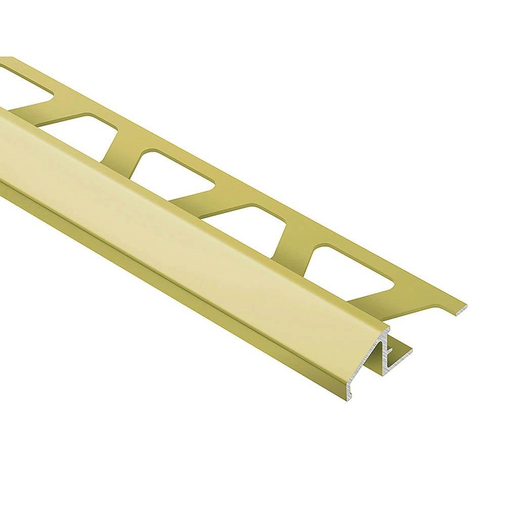 Schluter Reno-U Reducer 3/8in. Aluminum Satin Brass