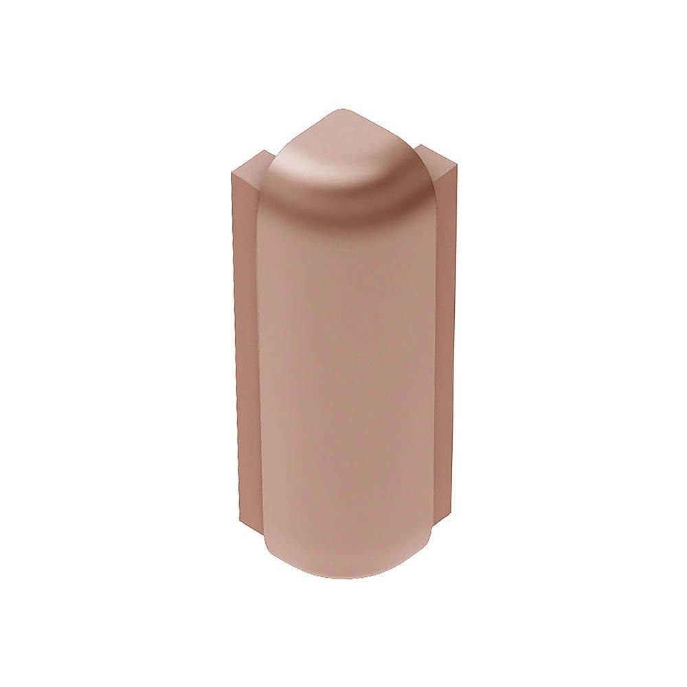 Schluter Rondec-Step-57 Out Corner 90 Degrees 3/8in. Aluminum Satin Copper