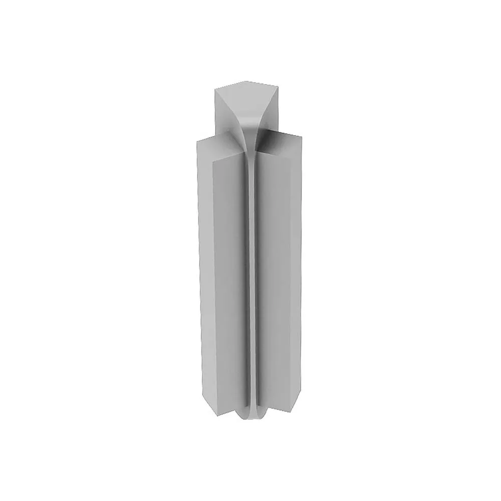 Schluter Rondec-Step-57 In Corner 135 Degrees 1/2in. Aluminum Satin