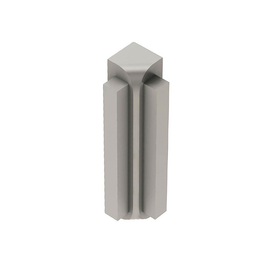 Schluter Rondec-Step-57 In Corner 90 Degrees 5/16in. Aluminum Satin Nickel