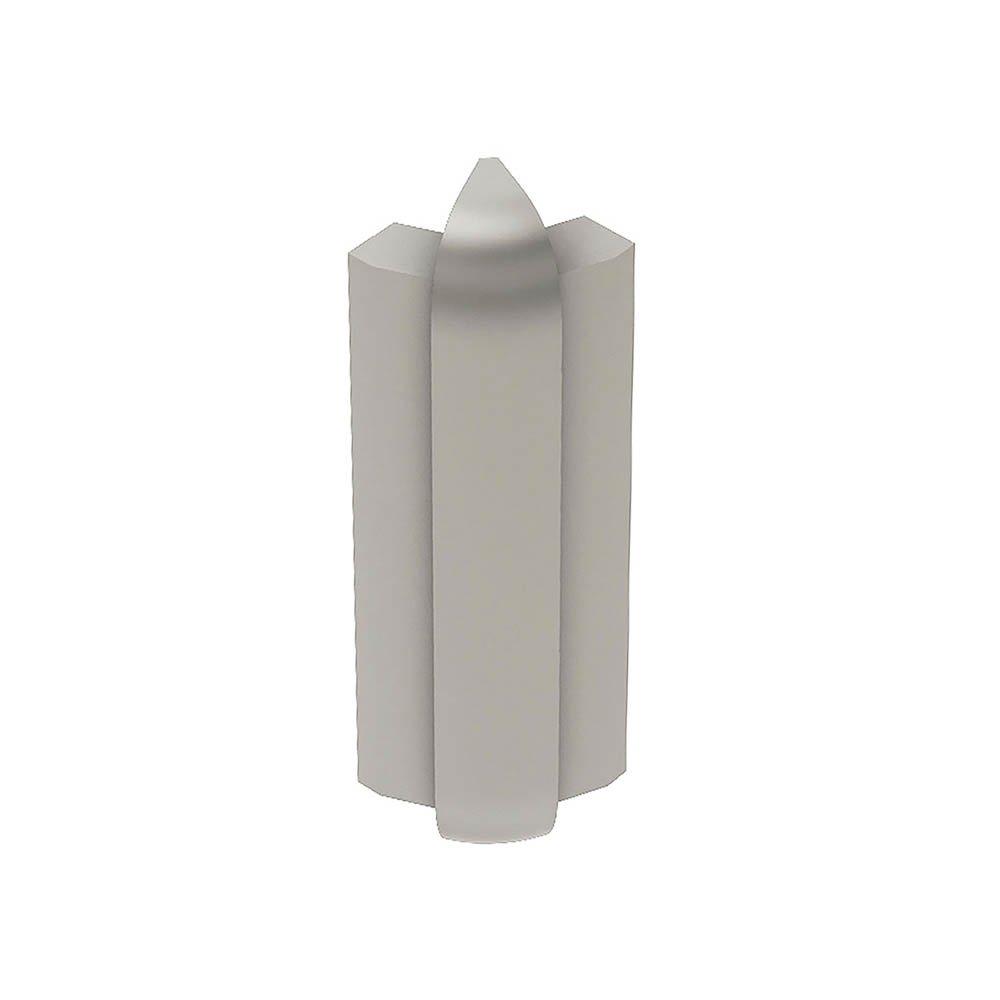 Schluter Rondec-Step-57 Out Corner 135 Degrees 5/16in. Aluminum Sat Nickel