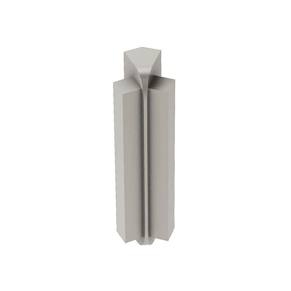 Schluter Rondec-Step-57 In Corner 135 Degrees 5/16in. Aluminum Satin Nickel