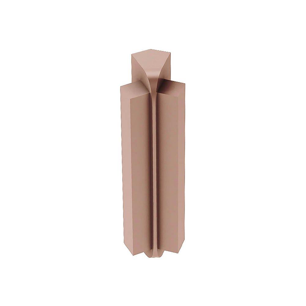 Schluter Rondec-Step-57 In Corner 135 Degrees 1/2in. Aluminum Satin Copper