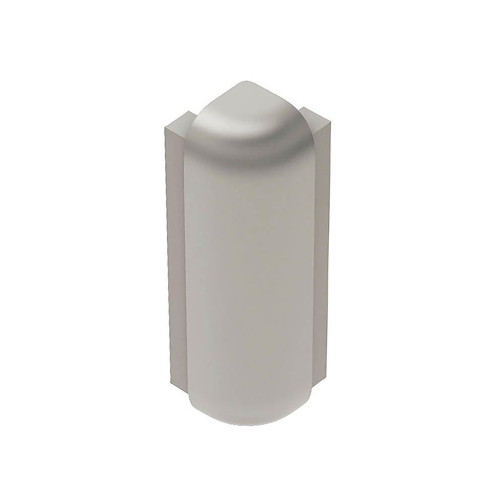 Schluter Rondec-Step-39 Out Corner 90 Degrees 5/16in. Aluminum Satin Nickel