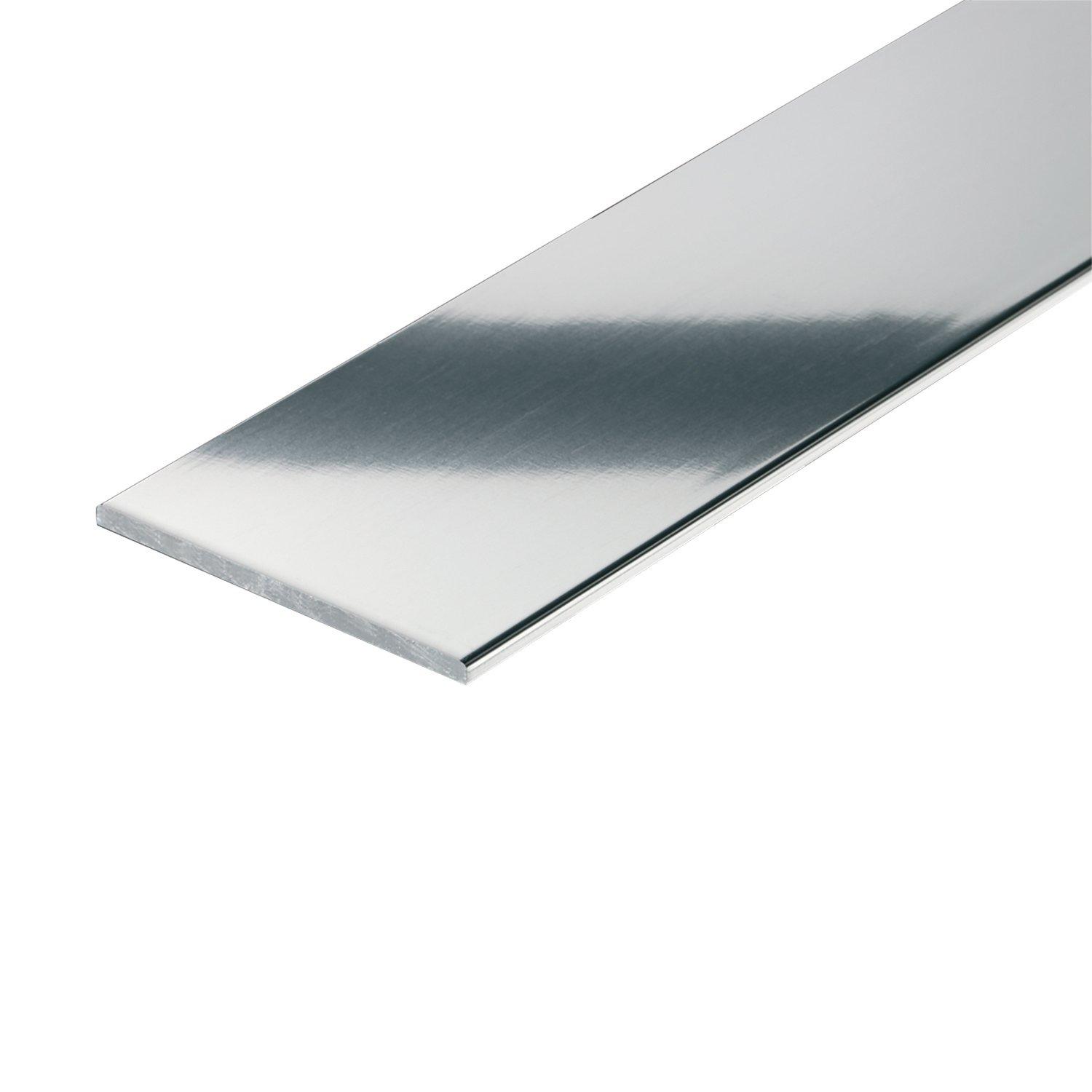 Schluter Rondec Bullnose Trim 1/4in. Aluminum Polish Chrome