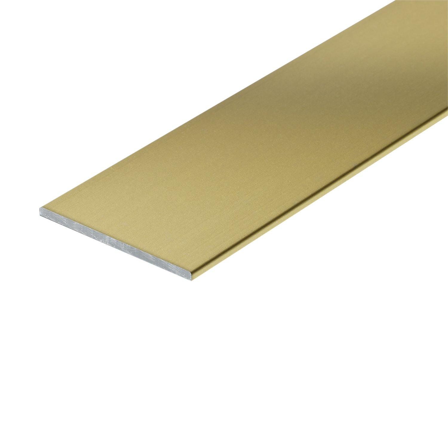 Schluter Rondec Bullnose Trim 5/16in. Aluminum Satin Brass