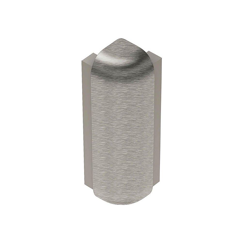 Schluter Rondec-Step-39 Out Corner 90 Degrees 1/2in. Aluminum Brush Nickel