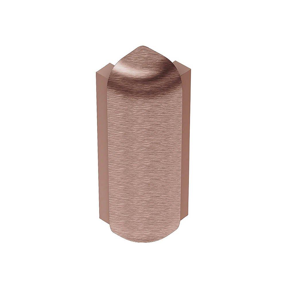 Schluter Rondec-Step-39 Out Corner 90 Degrees 3/8in. Aluminum Brush Copper