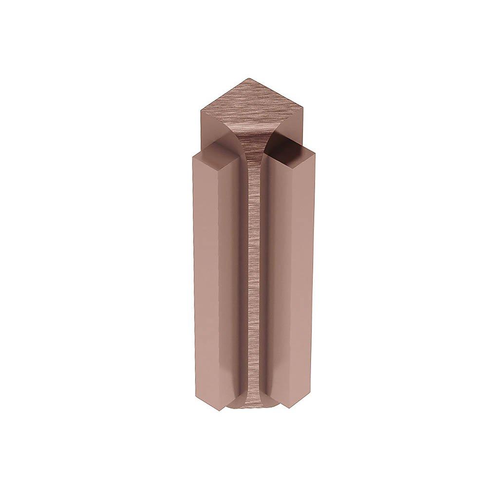 Schluter Rondec-Step-57 In Corner 90 Degrees 3/8in. Aluminum Brush Copper