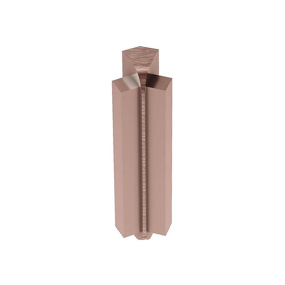 Schluter Rondec-Step-57 In Corner 135 Degrees 5/16in. Aluminum Brush Copper