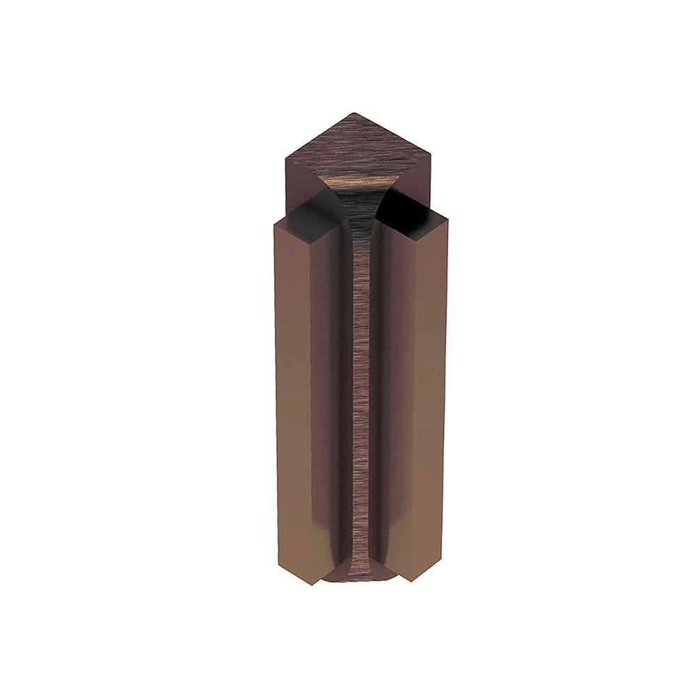Schluter Rondec-Step-39 In Corner 90 Degrees 5/16in. Aluminum Antique Bronze