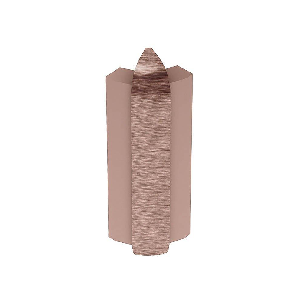Schluter Rondec-Step-39 Out Corner 135 Degrees 3/8in. Aluminum Brush Copper