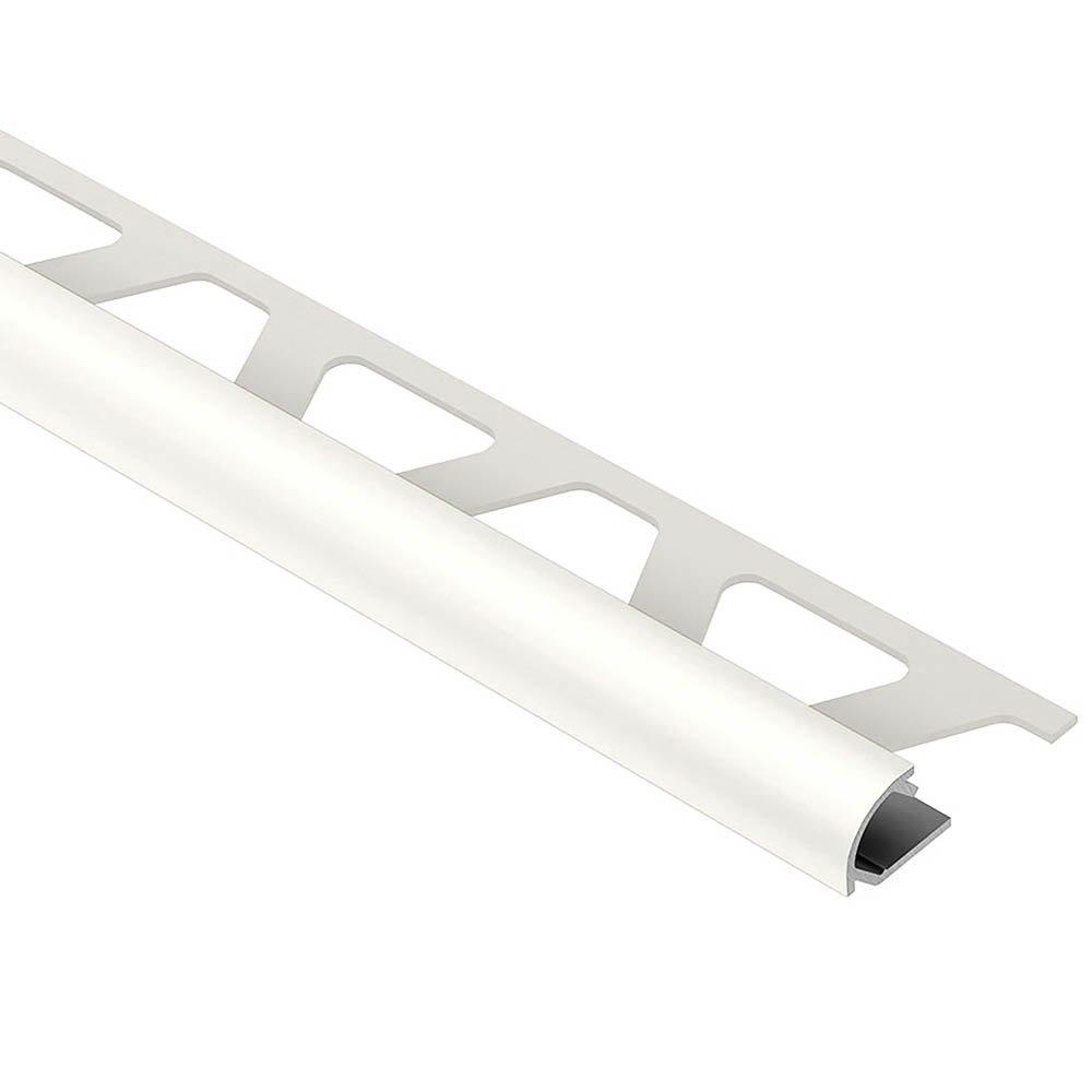 Schluter Rondec Bullnose Trim 5/16in. Aluminum White