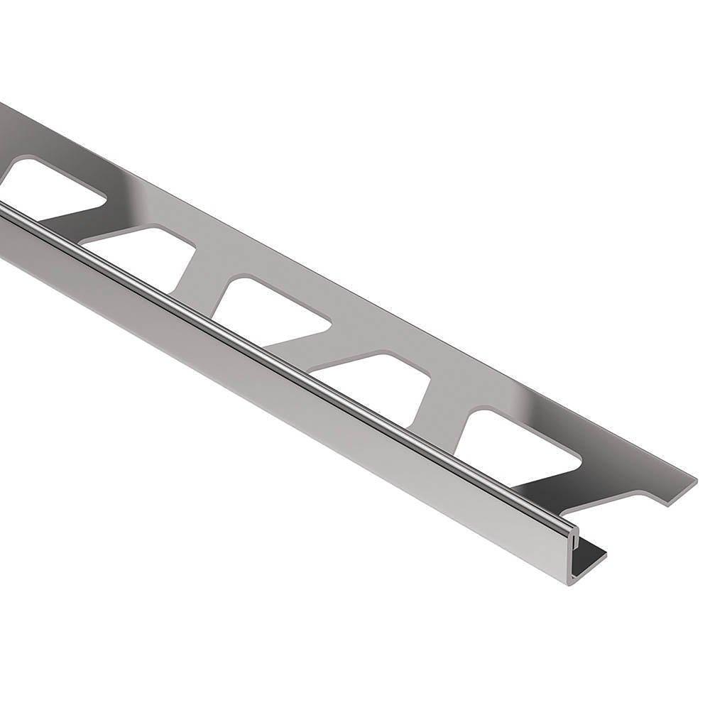 Schluter Schiene Edge Trim 1/4in. Aluminum Polished Nickel