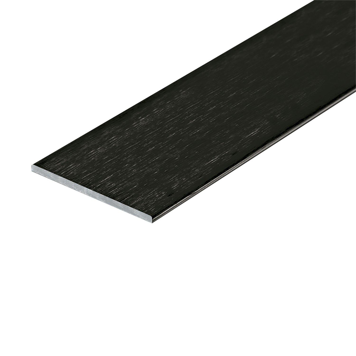 Schluter Rondec Bullnose Trim 5/16in. Aluminum Brush Black