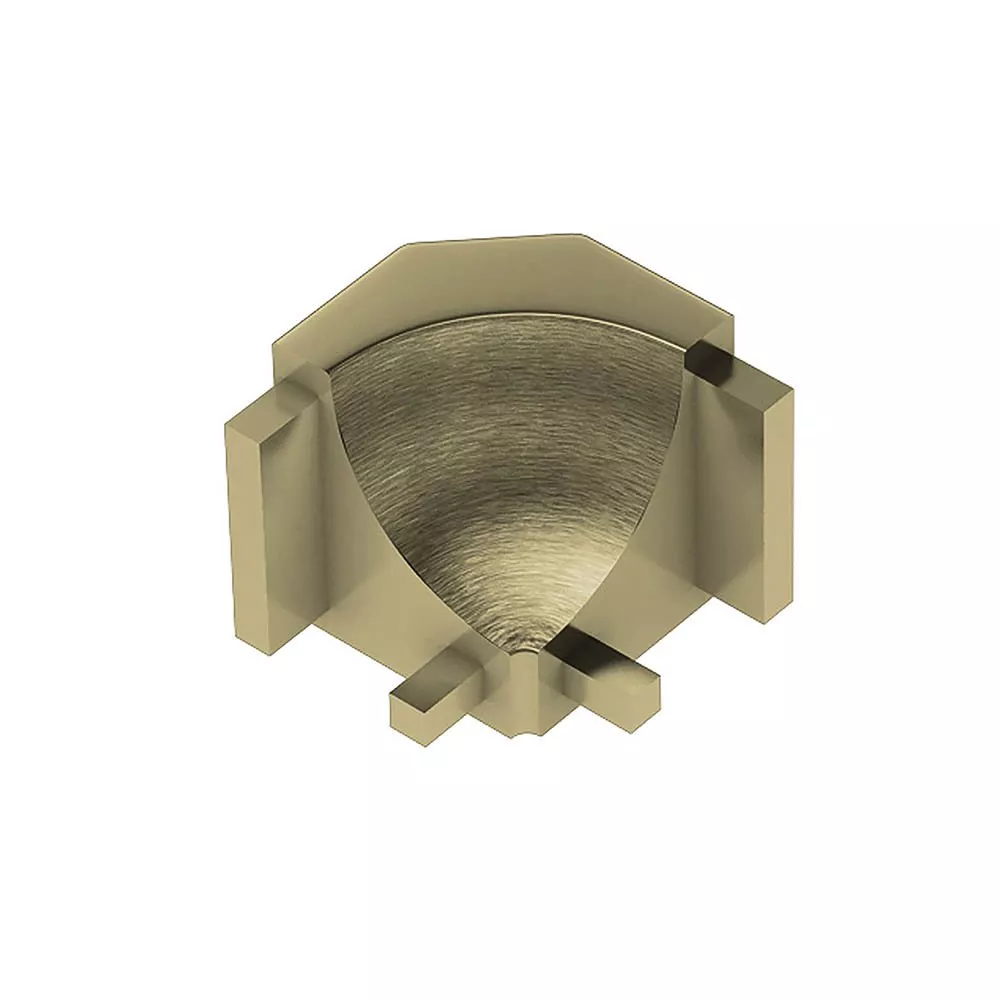 Schluter Dilex-Ahk In Corner 90 Degrees Aluminum Brush Brass