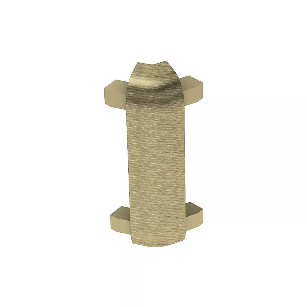 Schluter Rondec-Ct Out Corner 135 Degrees 3/8in. Aluminum Brush Brass