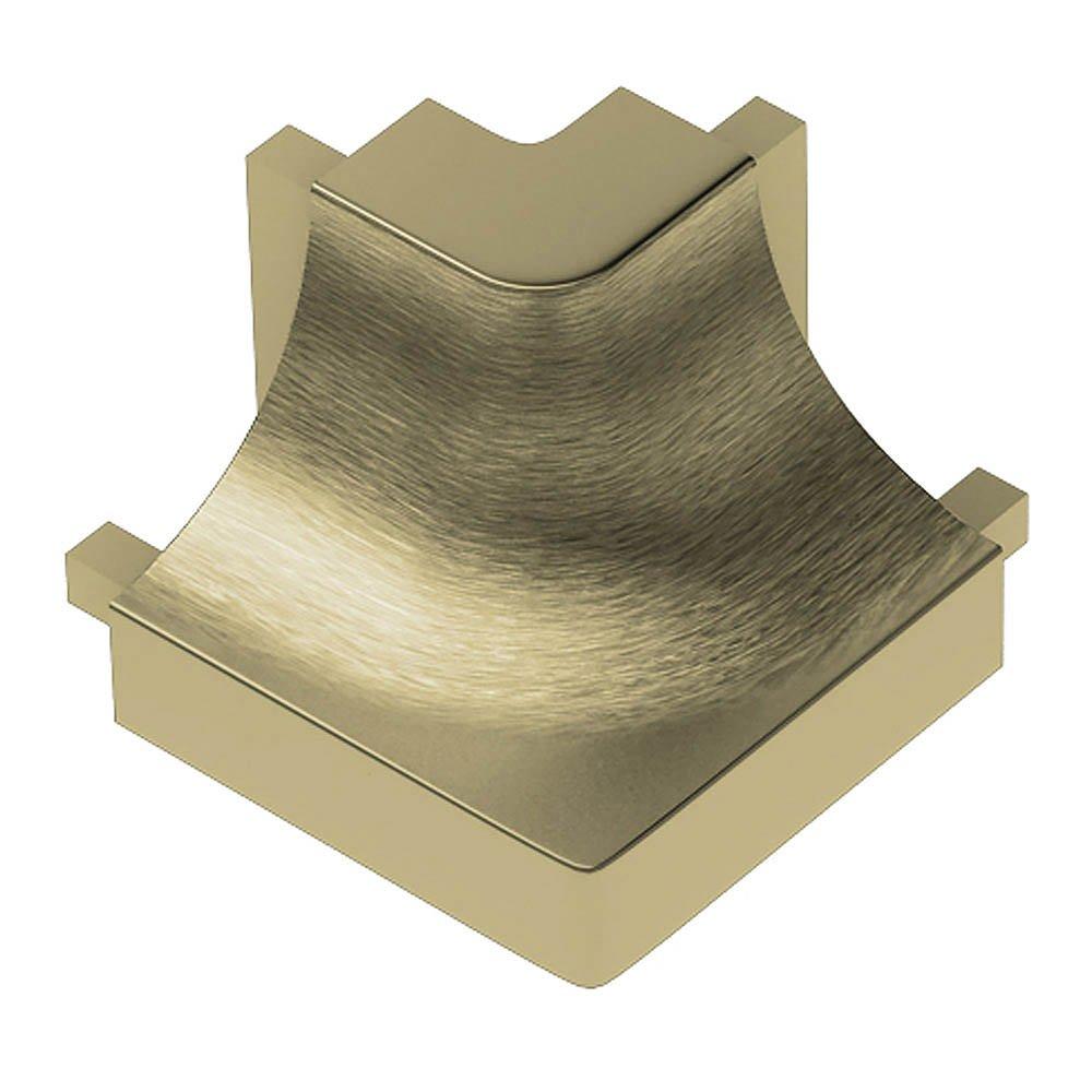 Schluter Dilex-Ahk Out Corner 90 Degrees Aluminum Brush Brass