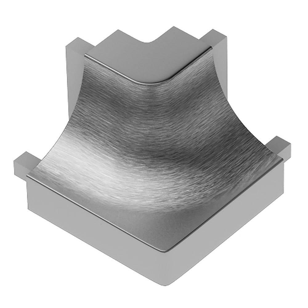 Schluter Dilex-Ahk Out Corner 90 Degrees Aluminum Brush Chrome