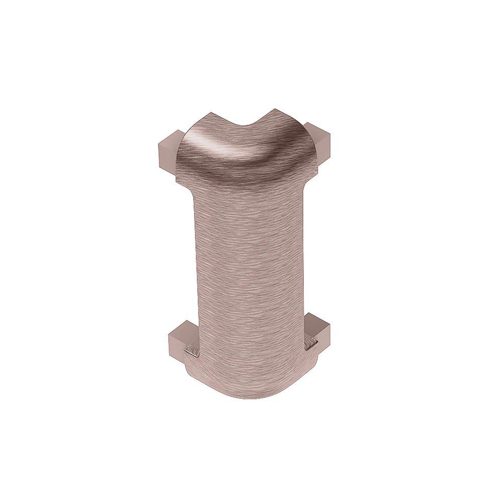 Schluter Rondec-Ct Out Corner 90 Degrees 3/8in. Aluminum Brush Copper