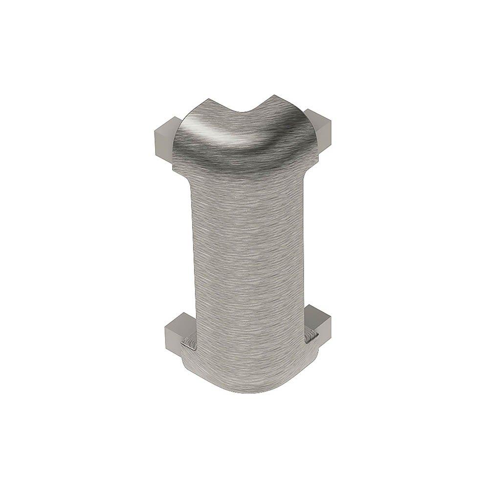 Schluter Rondec-Ct Out Corner 90 Degrees 3/8in. Aluminum Brush Nickel