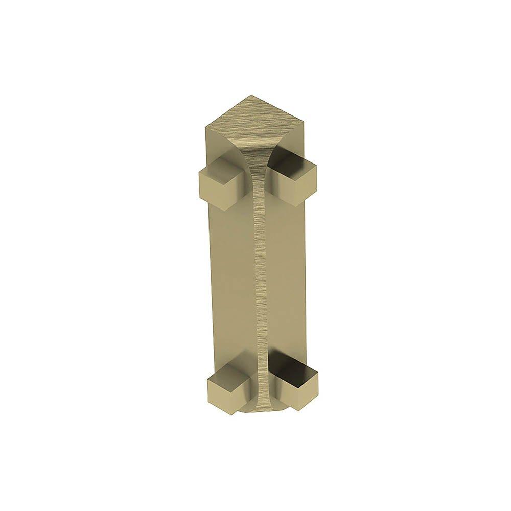 Schluter Rondec-Ct In Corner 90 Degrees 3/8in. Aluminum Brush Brass