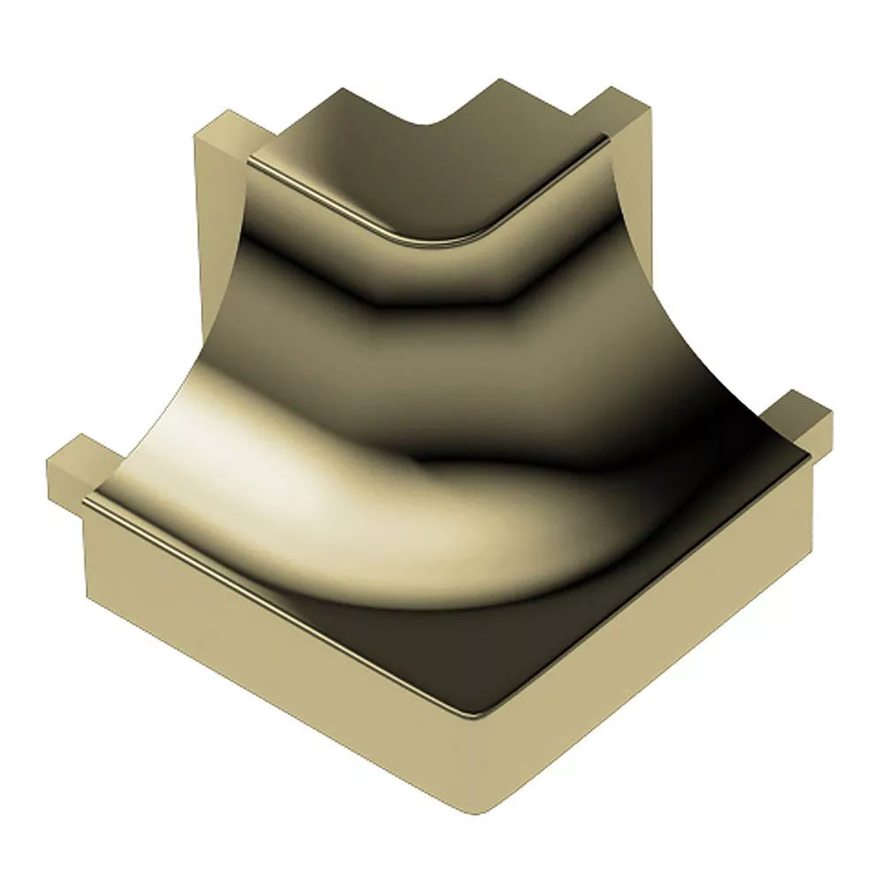 Schluter Dilex-Ahk Out Corner 90 Degrees Aluminum Polish Brass
