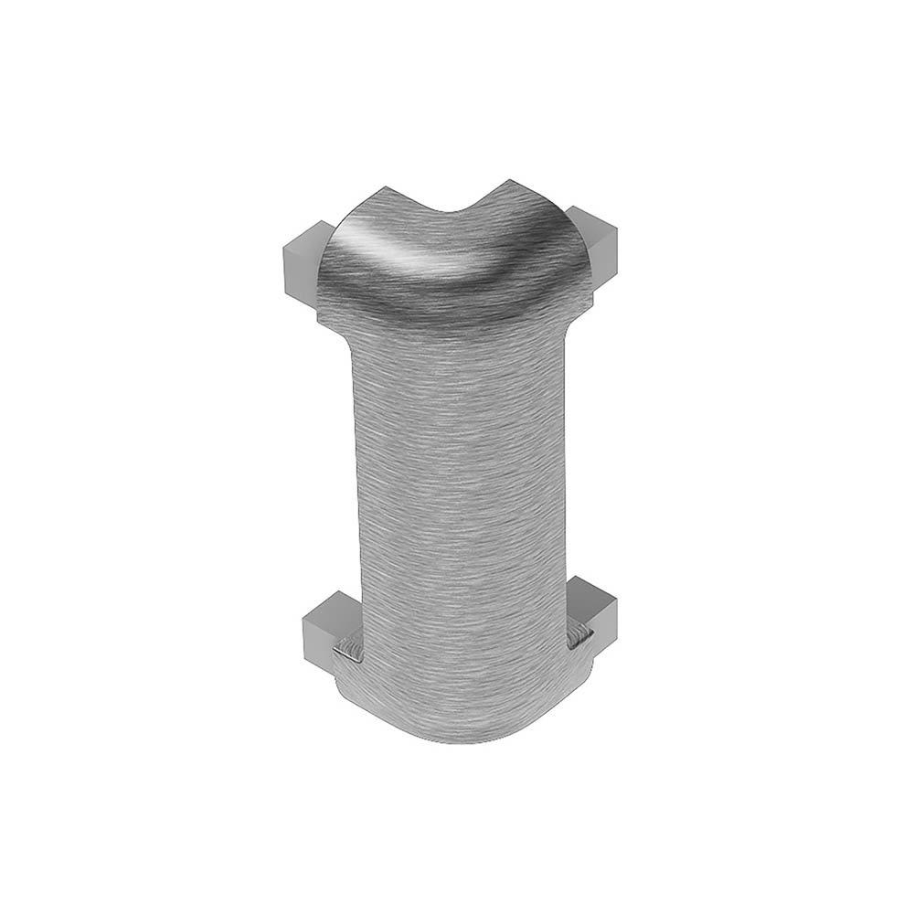 Schluter Rondec-Ct Out Corner 90 Degrees 5/16in. Aluminum Brush Chrome