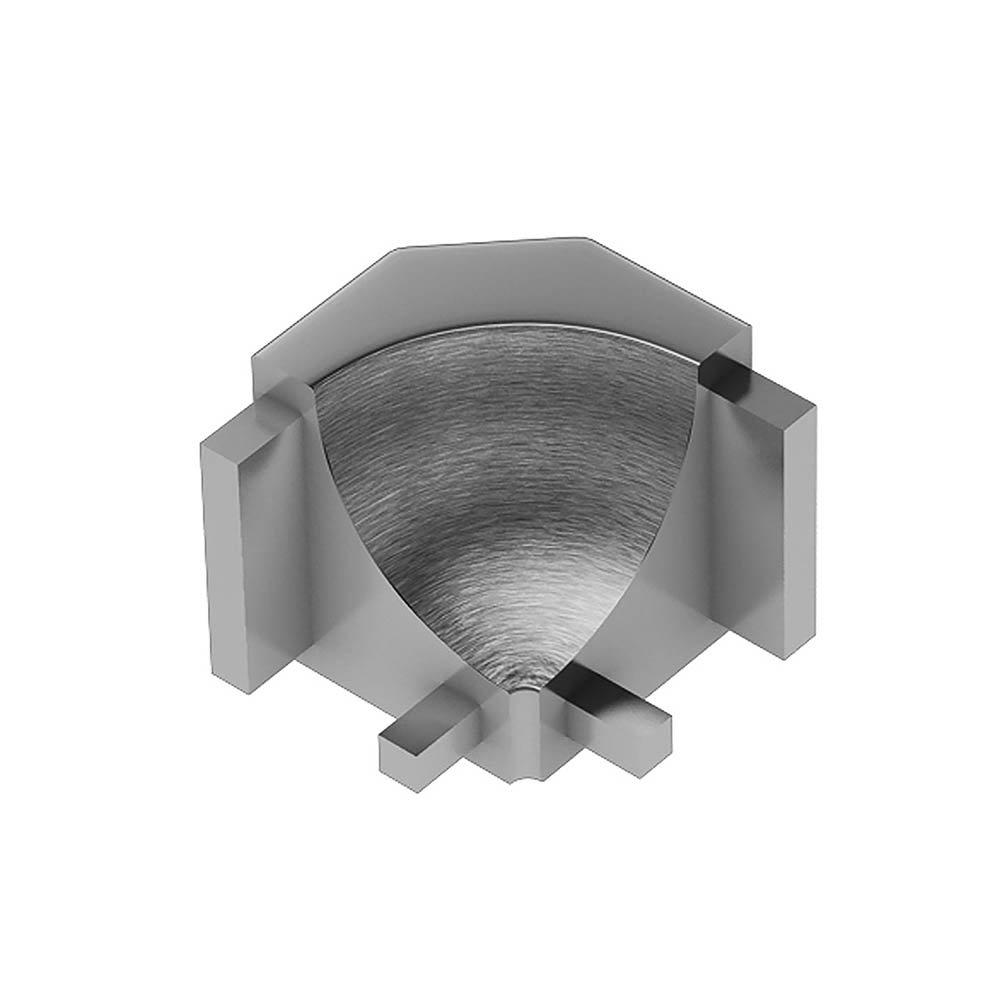 Schluter Dilex-Ahk In Corner 90 Degrees Aluminum Brush Chrome