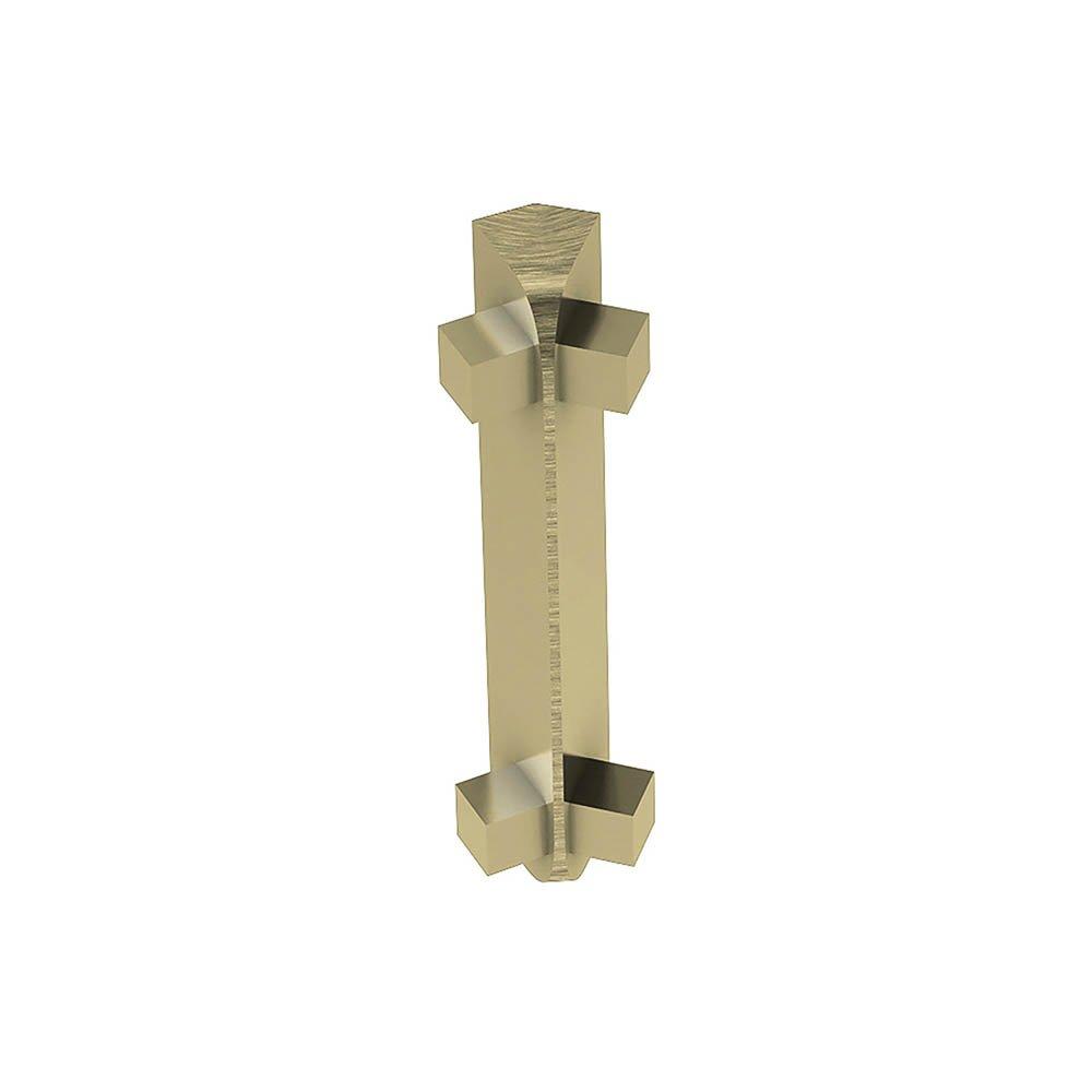 Schluter Rondec-Ct In Corner 135 Degrees 5/16in. Aluminum Brush Brass