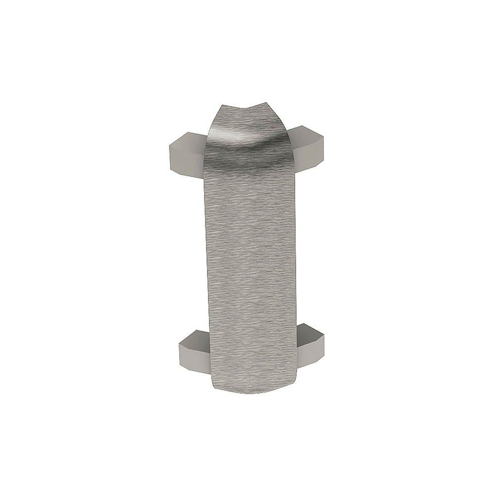 Schluter Rondec-Ct Out Corner 135 Degrees 5/16in. Aluminum Brush Nickel