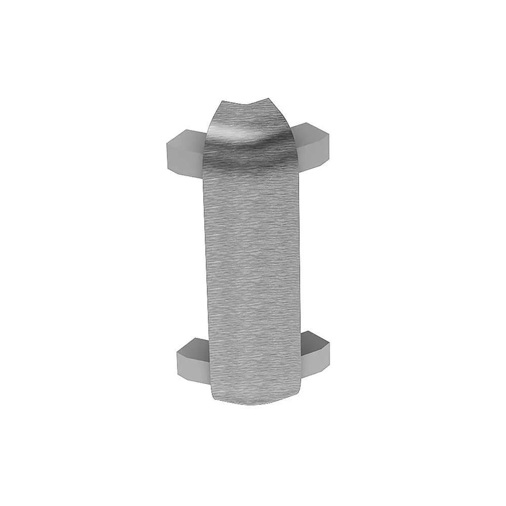 Schluter Rondec-Ct Out Corner 135 Degrees 3/8in. Aluminum Brush Chrome