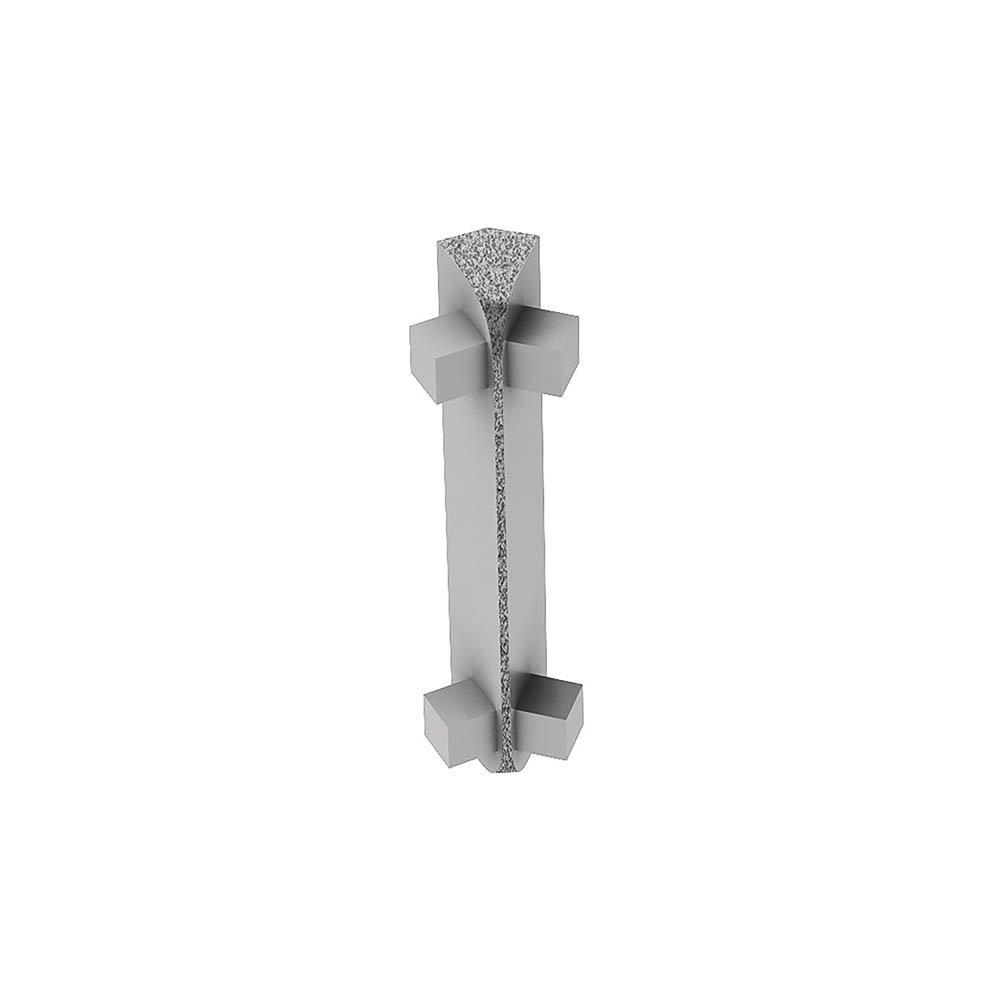 Schluter Rondec-Ct In Corner 135 Degrees 3/8in. Aluminum Pewter