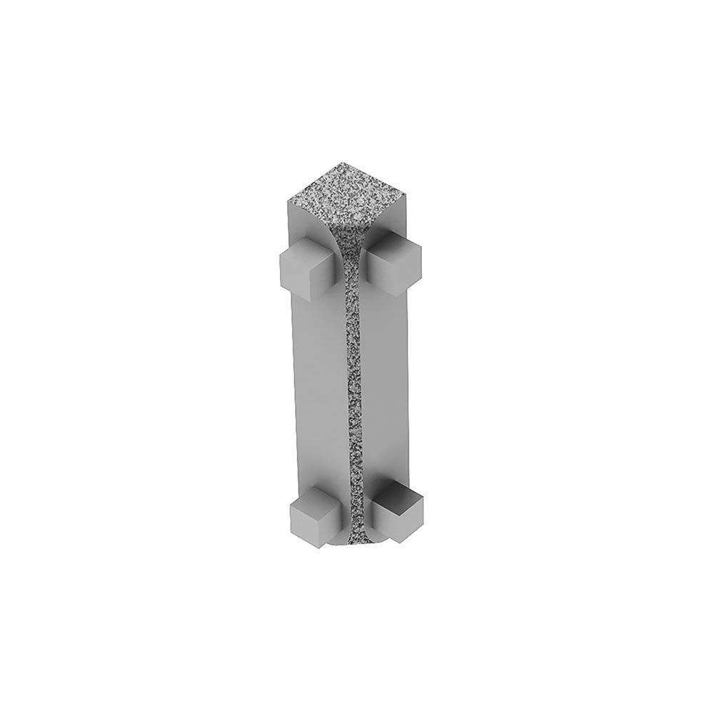 Schluter Rondec-Ct In Corner 90 Degrees 1/2in. Aluminum Pewter
