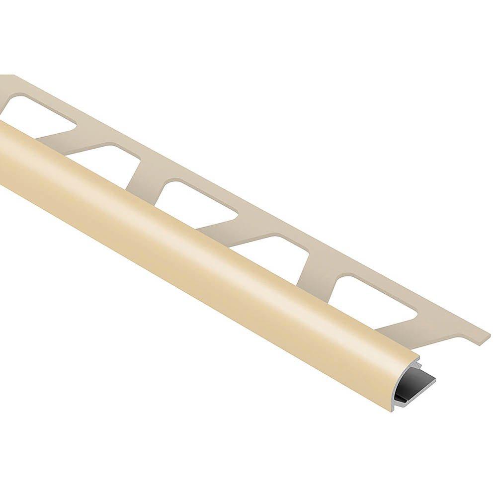 Schluter Rondec Bullnose Trim 1/2in. Aluminum Bahama