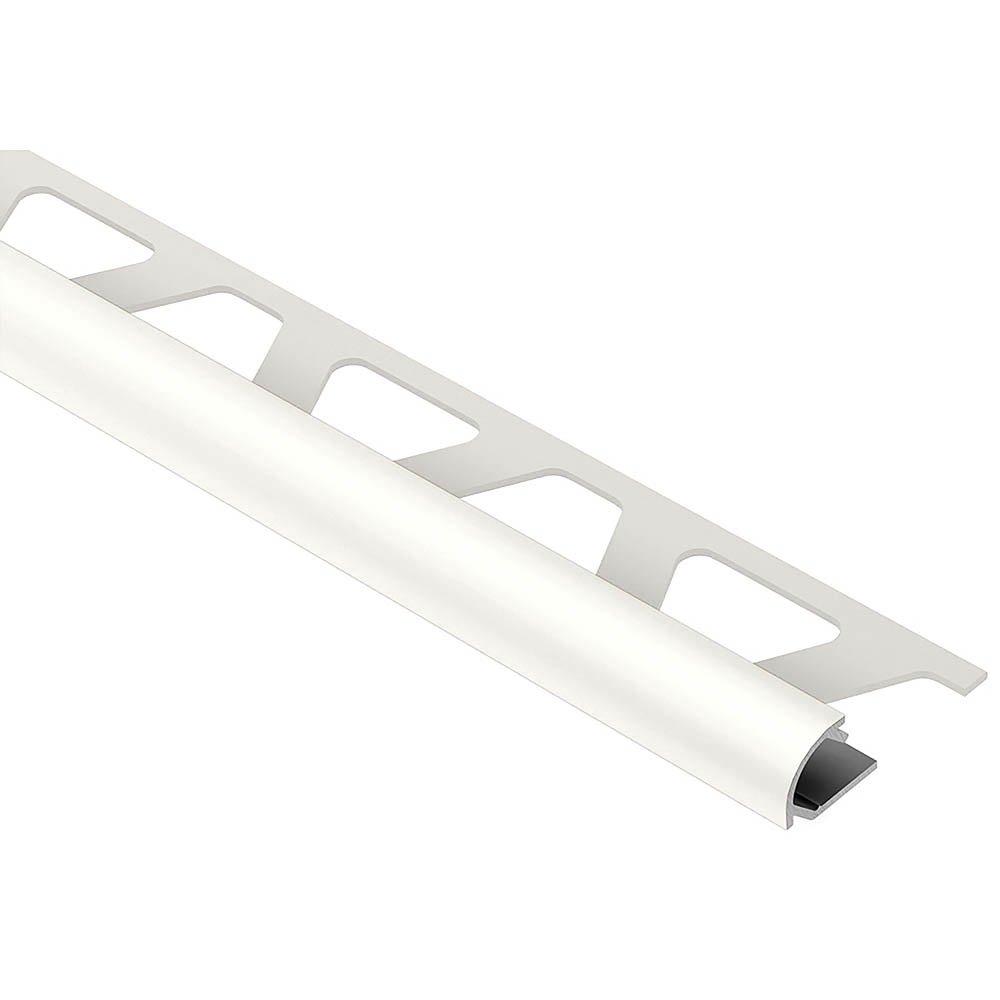 Schluter Rondec Bullnose Trim 1/2in. Aluminum White