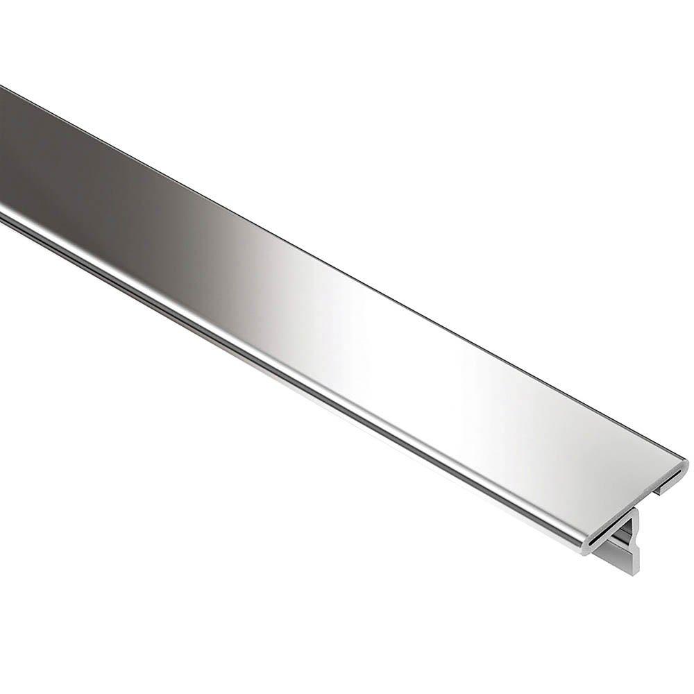 Schluter Reno-T 17/32in.-Wide Transition Stainless Steel
