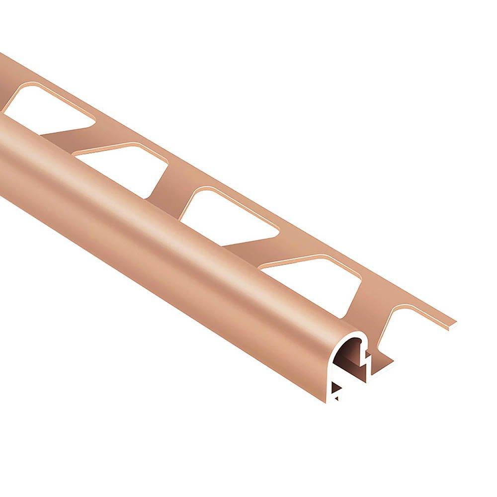 Schluter Rondec-Db Deco Trim 17/32in. Aluminum Satin Copper