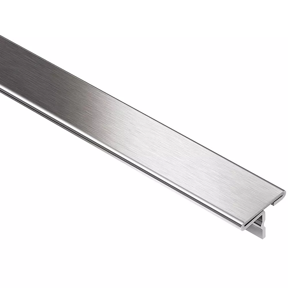 Schluter Reno-T 17/32in.-Wide Transition Brush Stainless Steel | Floor ...
