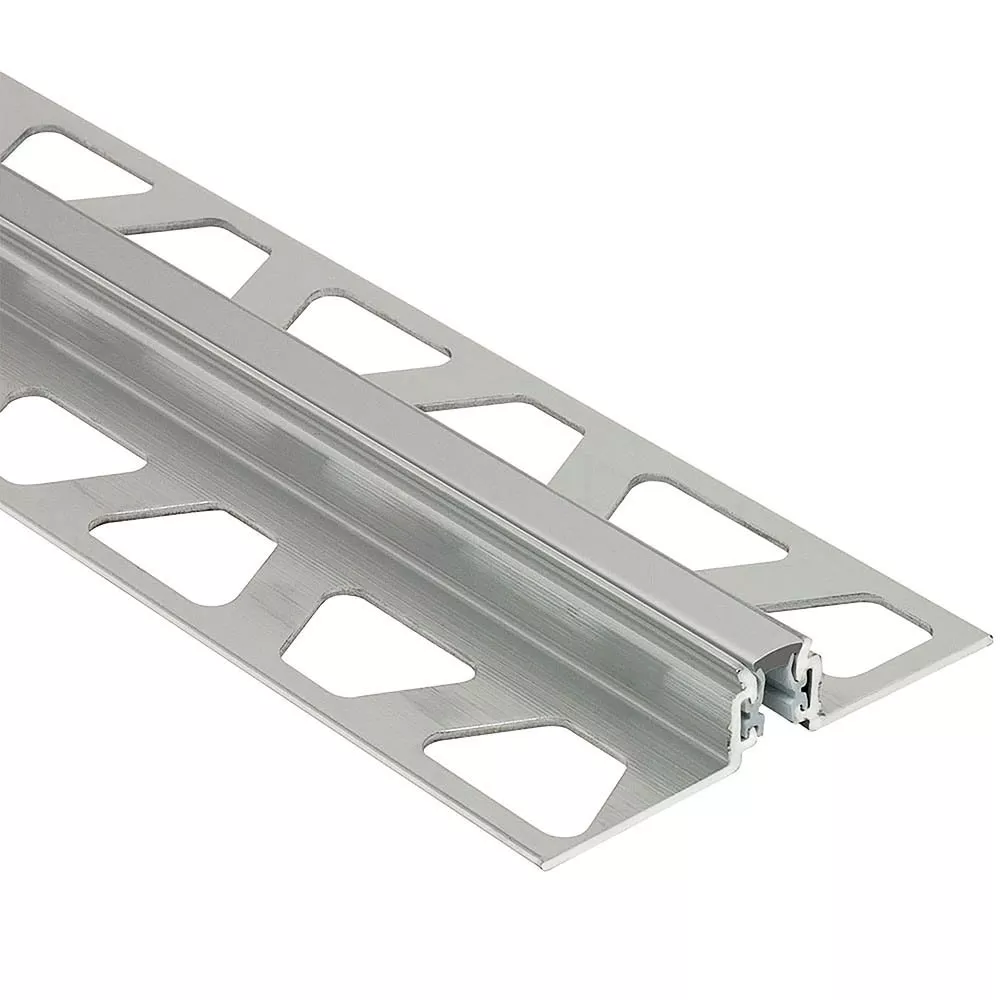 Schluter Dilex-Akws 3/8in. Aluminum w/ 1/4in. Joint Classic Grey