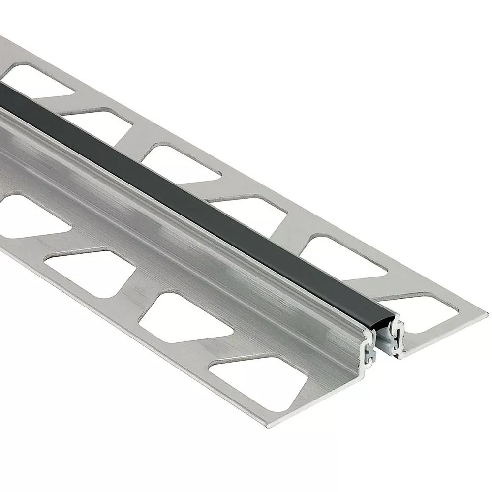 Schluter Dilex-Akws 3/8in. Aluminum w/ 1/4in. Joint Black