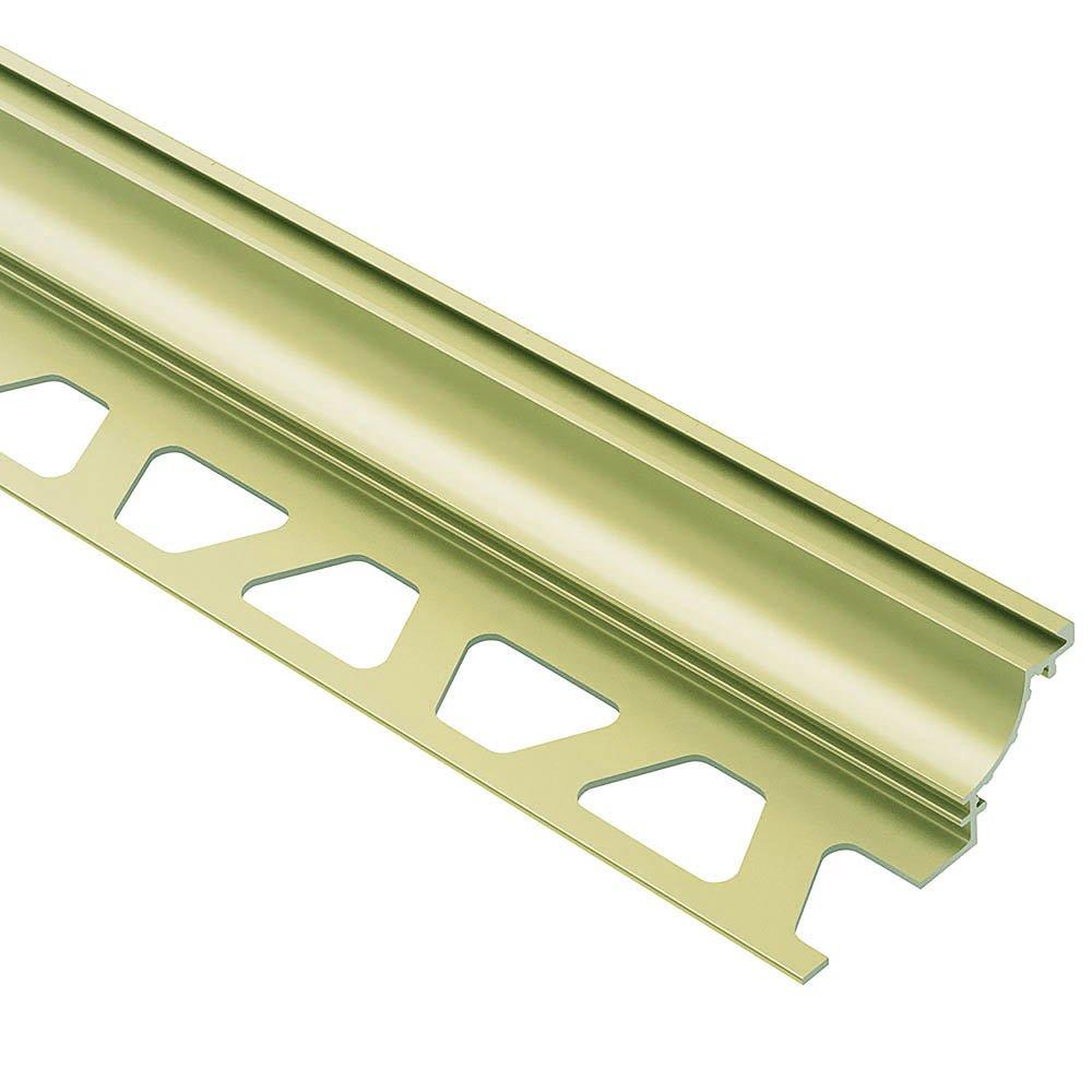 Schluter Dilex-Ahk Cove Base 1/2in. Aluminum Satin Brass