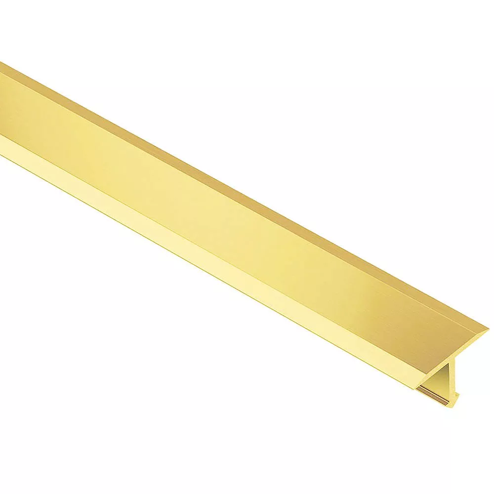 Schluter Reno-T 1in.-Wide Transition Brass