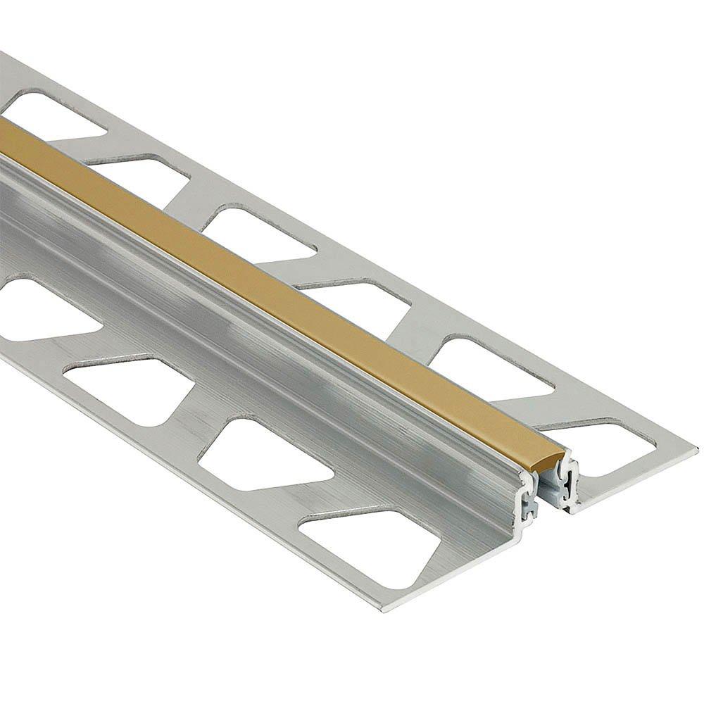 Schluter Dilex-Akws 1/2in. Aluminum w/ 1/4in. Joint Light Beige