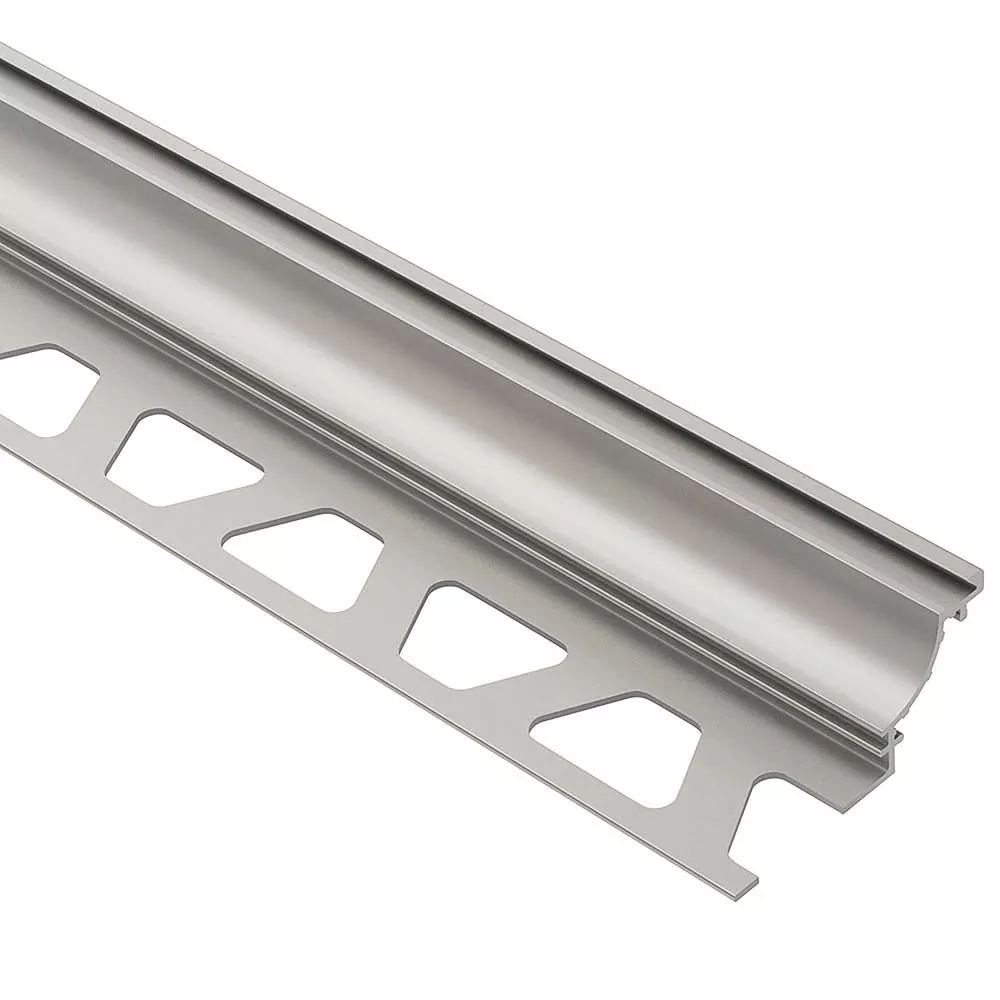 Schluter Dilex-Ahk Cove Base 9/16in. Aluminum Satin Nickel