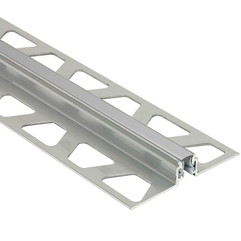 Schluter Dilex-Akws 17/32in. Aluminum w/ 1/4in. Joint Classic Grey