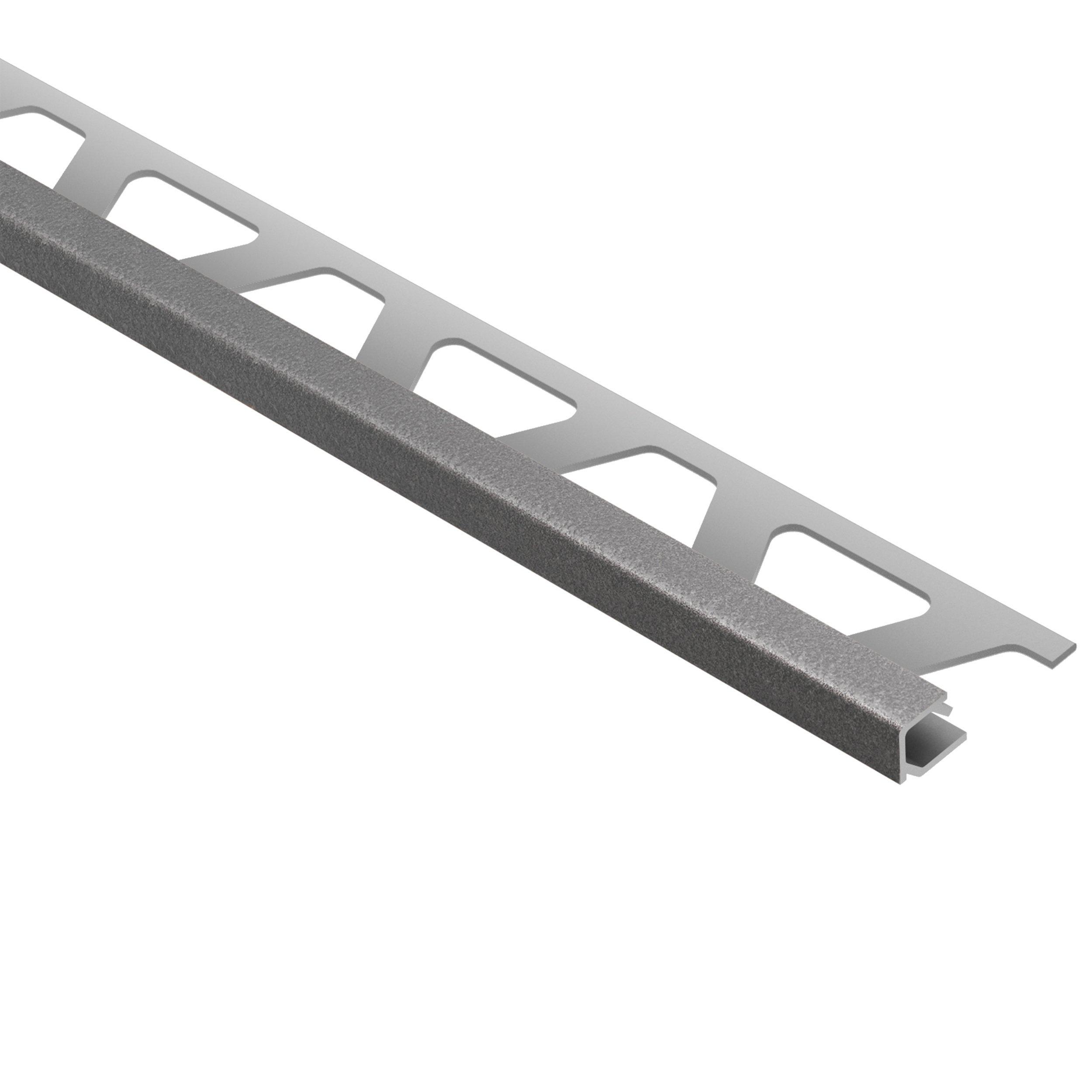 Schluter Quadec Square Edge Trim 5/16in. Aluminum Pewter
